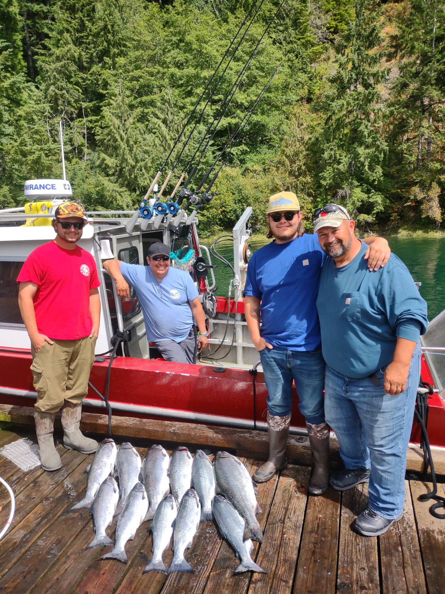Fishing and lodge photo from Qaayuuk on Kyuquot Sound