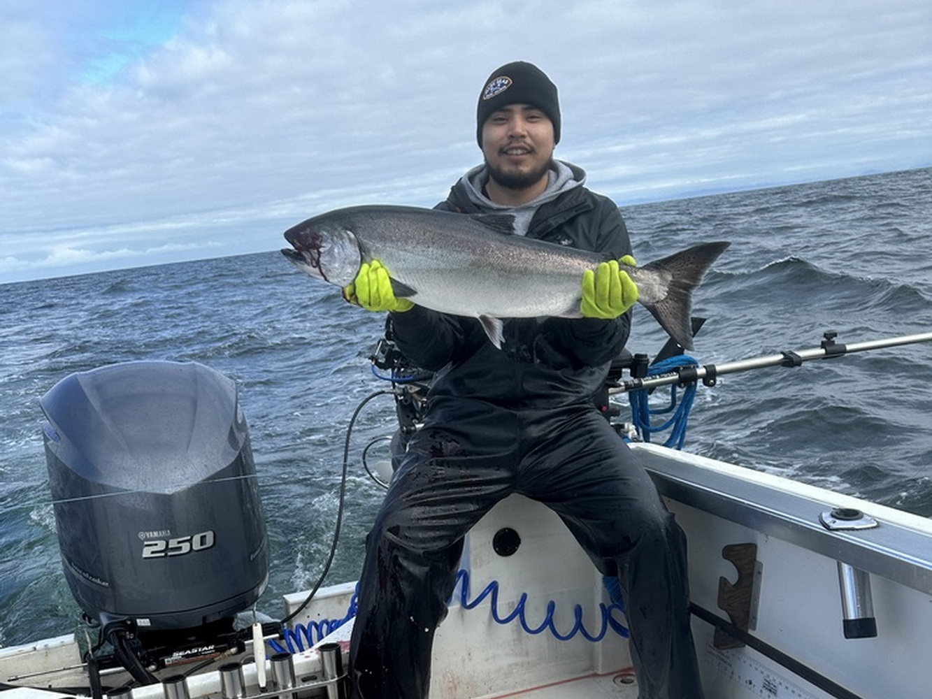 Fishing and lodge photo from Qaayuuk on Kyuquot Sound