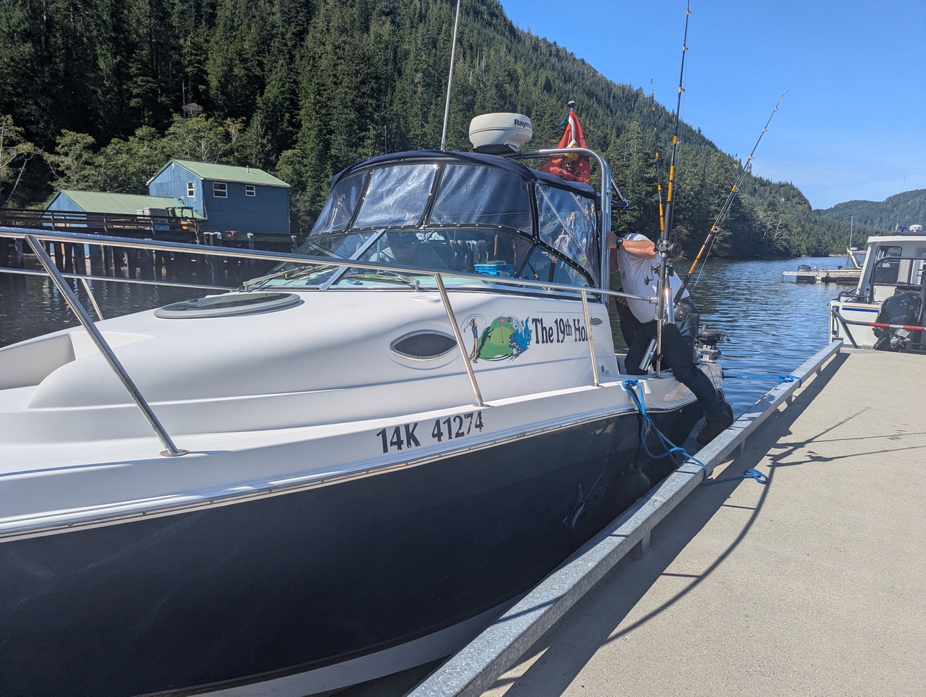 Fishing and lodge photo from Qaayuuk on Kyuquot Sound
